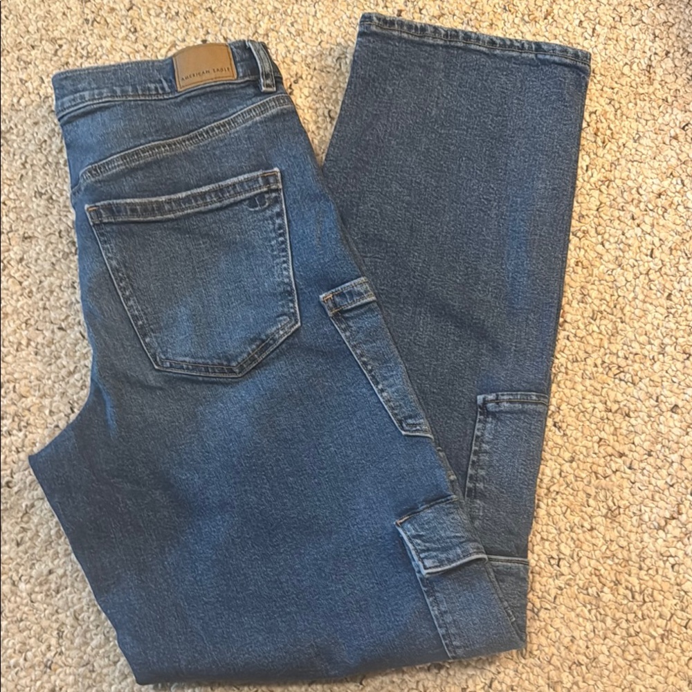 American Eagle Outfitters Blue Straight Jeans